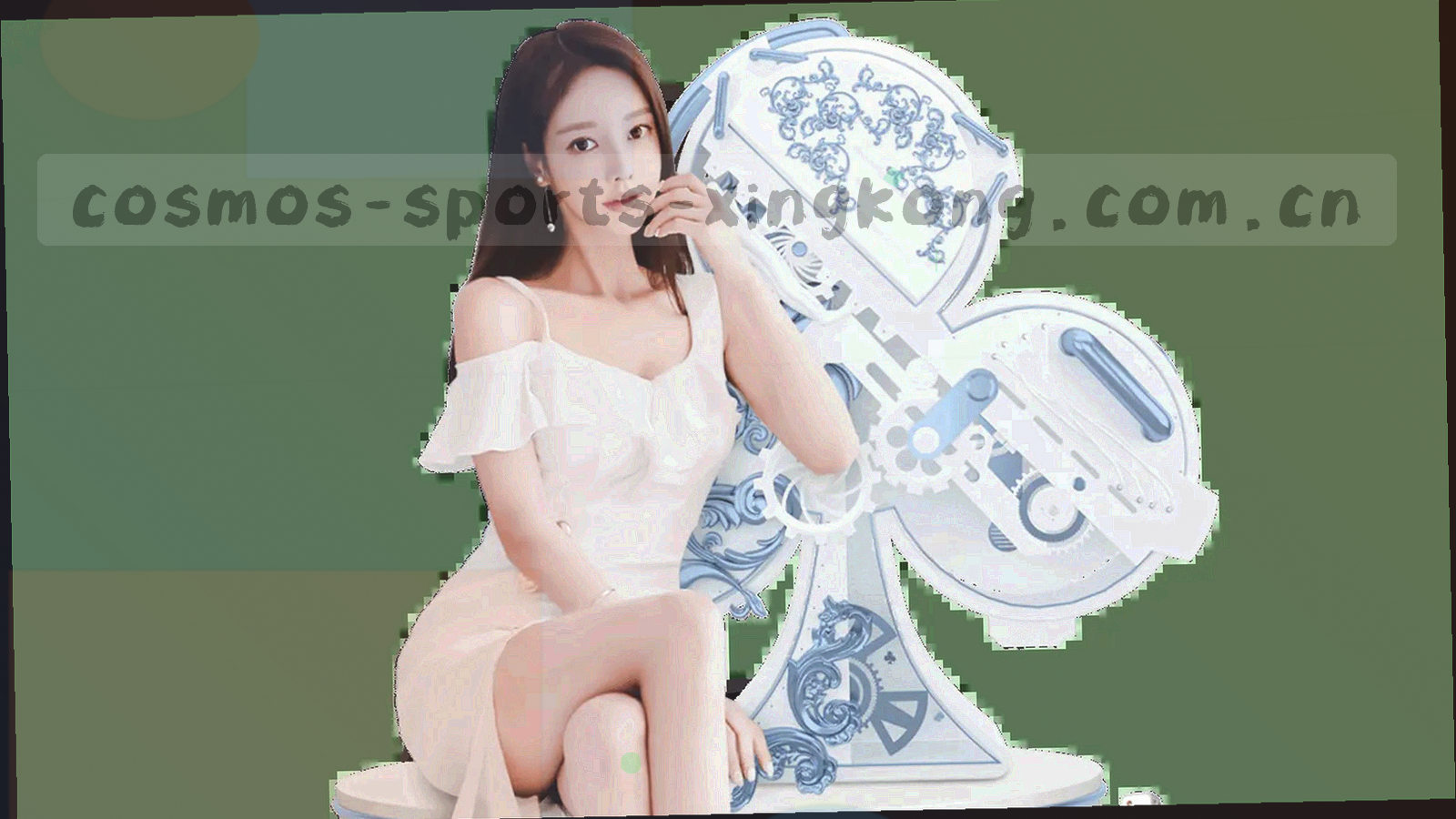深蓝黑远景中的抽象观测站轮廓，细线勾勒望远镜与环形轨道结构